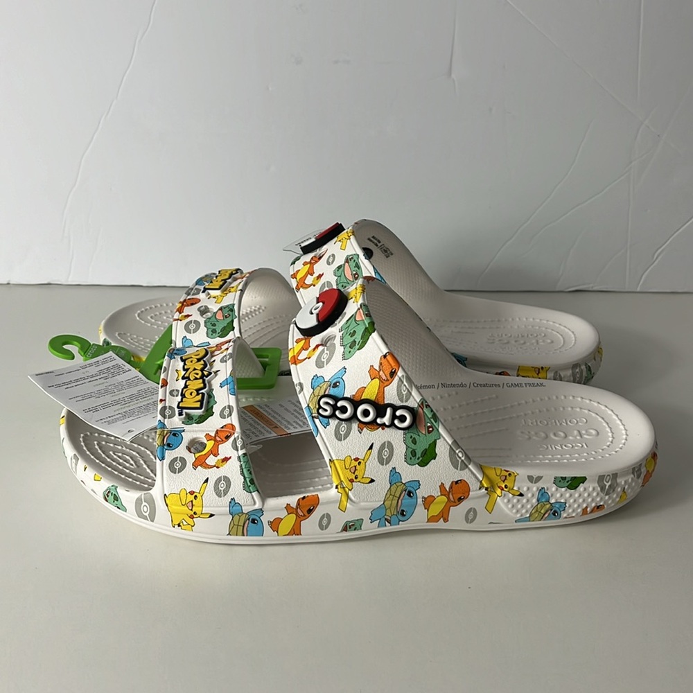 CROCS Pokémon limited edition Slide Sandals unisex Men size 9 women’s 11 - Picture 4 of 6